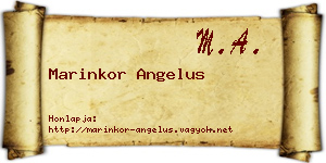 Marinkor Angelus névjegykártya